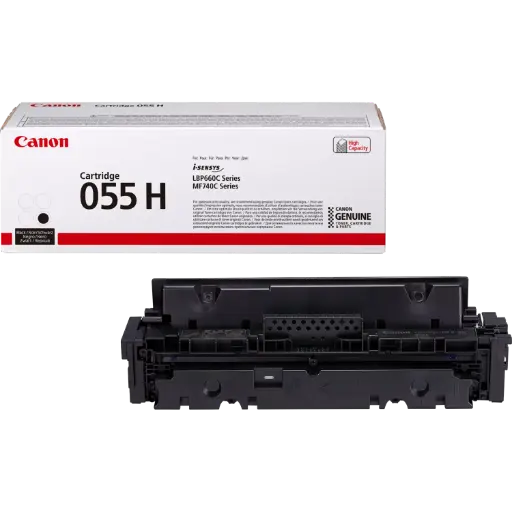 [055H Black] Cartouche de toner haut rendement Canon 055 H, noir 