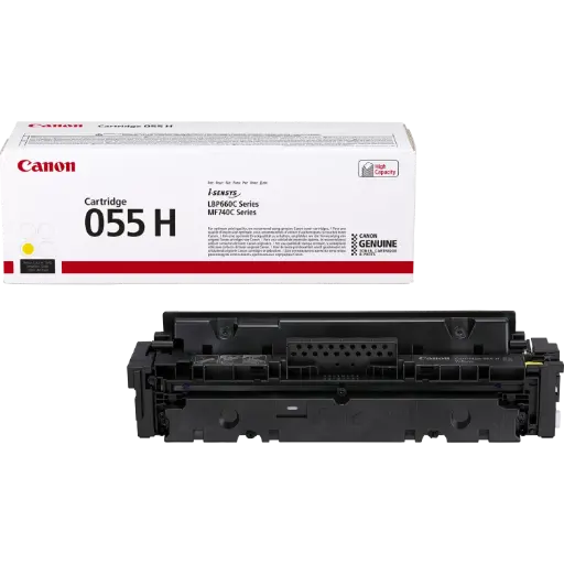[055H Yello] Cartouche de toner haut rendement Canon 055 H, jaune 