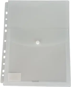 [99336B] Bronyl pochette à soufflet avec rabat, ft A4, paquet de 10 pièces