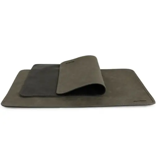 [KA13] Set de table double face en similicuir | Lavable| 30 x 45 cm - Vintage-K06_Fumé-K07_Granite