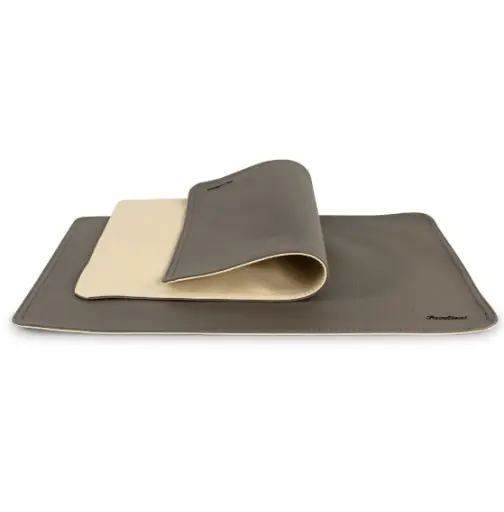 Set de table double face en similicuir | Lavable| 30 x 45 cm - Classique-N20_Umbra-N13_Crème