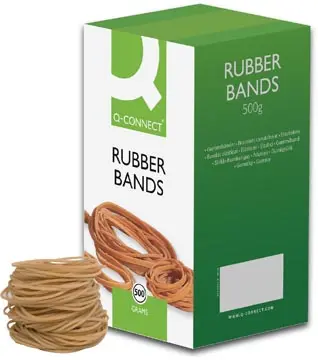 [KF10526] Q-CONNECT élastiques, largeur 1,5 mm, longueur 80 mm, no 18, boîte de 500 g