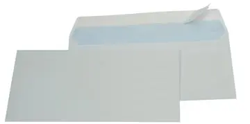 [017025] Gallery enveloppes, ft 114 x 229 mm, bande adhésive, boîte de 500 pièces