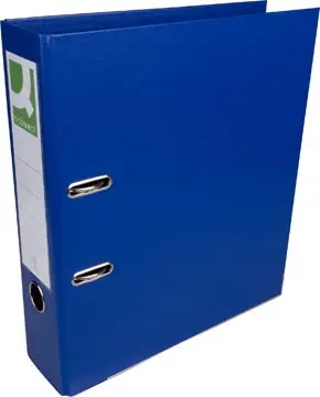 [KF12070] Q-CONNECT classeur, pour ft A4, entièrement en PP, dos de 8 cm, bleu foncé