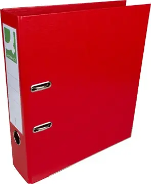 [KF12071] Q-CONNECT classeur, pour ft A4, entièrement en PP, dos de 8 cm, rouge