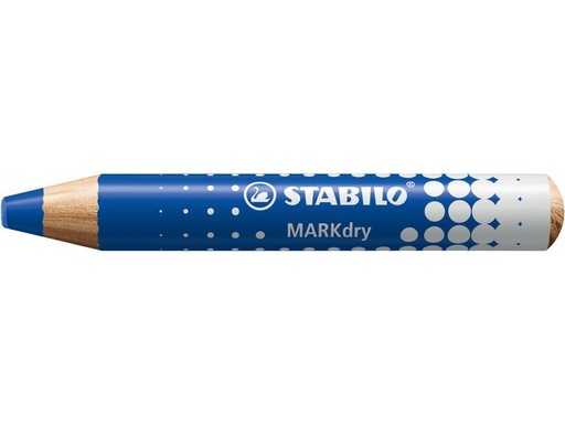 Crayon marqueur tableau blanc STABILO MARKdry bleu 648/41
