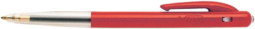 [AO M10MR] Bic stylo bille M10 Clic, 0,4 mm, pointe moyenne, rouge