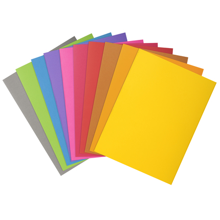 Paquet de 10 chemises ROCK''S 210 - 24x32cm - Couleurs assorties
