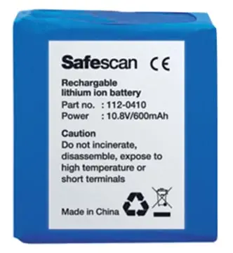 [1120410] Safescan pile rechargeable LB-105, pour détecteur de faux billets 155-165