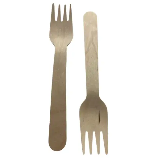 [76010032] 50x100 fourchettes en bois VERIVE - brun - 160mm 