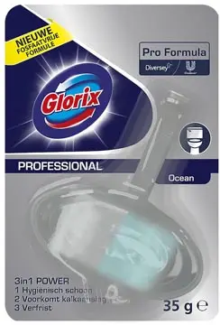 [854936] Glorix, bloc de toilette, Ocean Fresh, 35 g