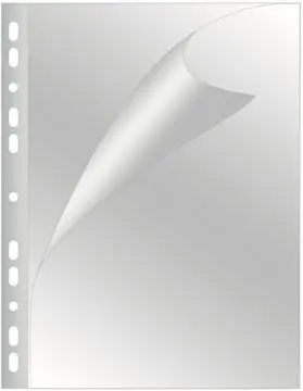 [KF00714] Q-CONNECT pochette perforée A4 perforation 11 trous lisse 80 microns paquet de 25 pièces