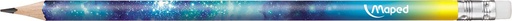 [851806/bleu] Maped crayon Cosmic Bleu Teens, avec gomme
