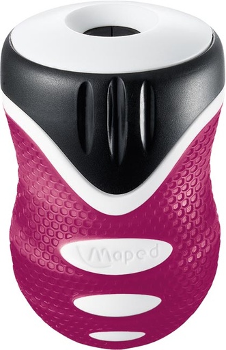 [014110] Maped Taille-crayon Clean Grip sous blister Couleur dispo Orange, Mauve, Vert, turquoise et orange 