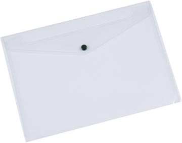 [KF02470] Q-CONNECT pochette documents, A5, PP transparent, fermeture à bouton-pression
