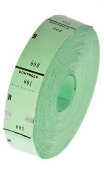 [11000V] Rouleaux de tickets, 1000 tickets, vert
