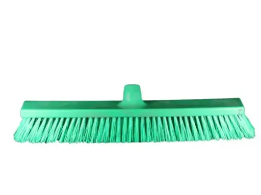 [225066] Balai poussoir Dur 50 cm -brosse de rue -Verte - HEVA