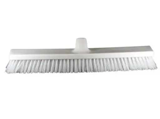 [225059] Balai poussoir Dur 50 cm -brosse de rue -Blanche - HEVA