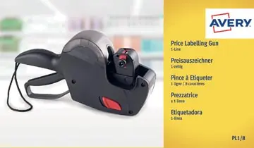 [PL118] Avery PL1/8 étiqueteuse, noir