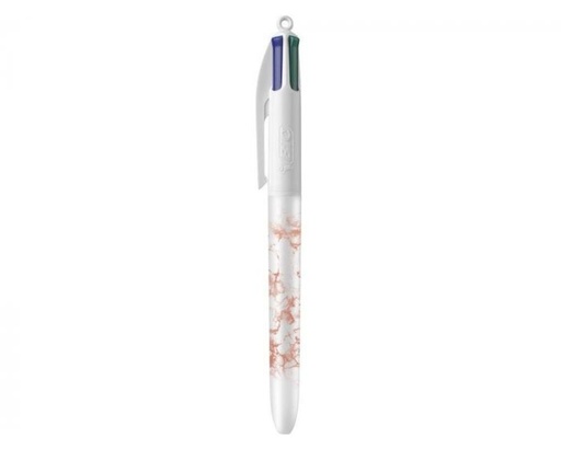 [AO507431] Bic 4 Colours Marble, stylo bille, moyen, 4 couleurs d'encre classique