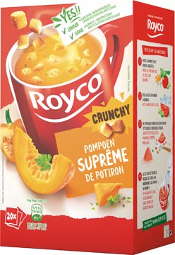 [018839] ROYCO MINUTE SOUP SUPRÊME DE POTIRON AVEC CROÛTONS, PAQUET DE 20 SACHETS
