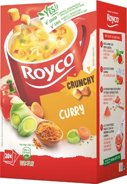 [46610T] ROYCO MINUTE SOUP CURRY AVEC CROÛTONS, PAQUET DE 20 SACHETS
