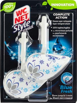 [A13326] WC NET STYLE BLOC TOILETTE BLUE FRESH, PAQUET DE 2 PIÈCES
