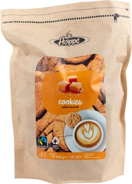 [33689] HOPPE BAKKERS TROTS BISCUITS CARAMEL ET SEL MARIN, SAC DE 900 G
