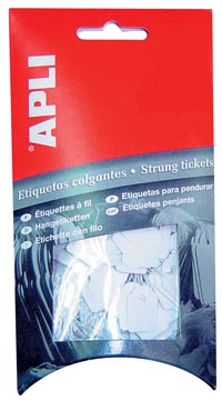 [587007] APLI ÉTIQUETTES À FIL FT 13 X 34 MM (L X H) (7007), POCHETTE DE 200 PIÈCES
