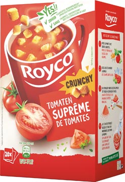[AO46590] ROYCO MINUTE SOUP SUPRÊME DE TOMATES AVEC CROÛTONS, PAQUET DE 20 SACHETS 