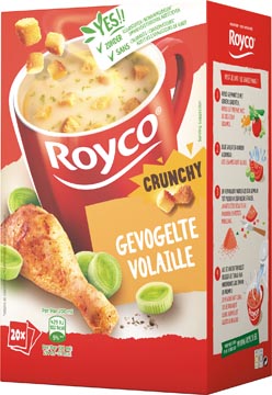 [AO46540] ROYCO MINUTE SOUP VOLAILLE AVEC CROÛTONS, PAQUET DE 20 SACHETS 