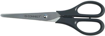 [KF01228] Q-CONNECT CISEAUX, 18 CM, ANNEAUX SYMÉTRIQUES, SOUS BLISTER 
