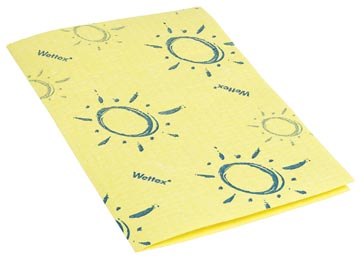 [127956] VILEDA ÉPONGE CHIFFON WETTEX SOFT, JAUNE, PAQUET DE 10 PIÈCES 
