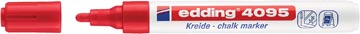 [4095R] EDDING MARQUEUR CRAIE E-4095 ROUGE 