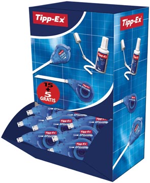 [895951] TIPP-EX DÉROULEUR DE CORRECTION EASY CORRECT, 20 DÉROULEURS DE CORRECTION (15 + 5 GRATUITS) 