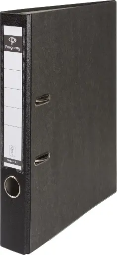 [900797] PERGAMY CLASSEUR, MARBRÉ, POUR FT A4, DOS DE 5 CM 