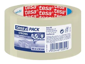 [402450T] TESA RUBAN ADHÉSIF D'EMBALLAGE STRONG, FT 50 MM X 66 M, PP, TRANSPARENT 