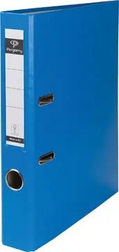 [900839] PERGAMY CLASSEUR, POUR FT A4, EN CARTON RECOUVERT DE PP, SANS BORD DE PROTECTION, DOS DE 5 CM, BLEU CLAIR 